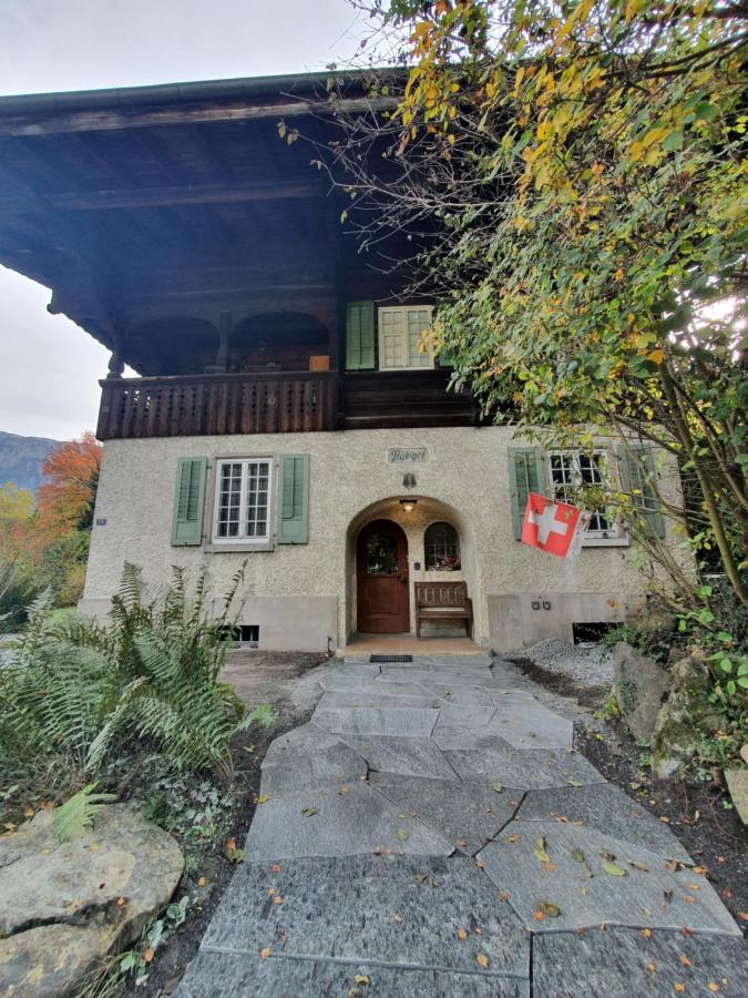 Zentral Gelegene Wohnung Mit Grossem Garten Interlaken Exterior foto
